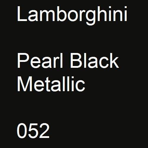 Lamborghini, Pearl Black Metallic, 052.